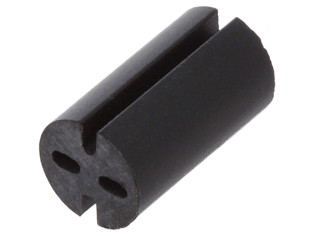Afstandbus; LED; Øext: 5,1mm; ØLED: 5mm; L: 9mm; zwart; UL94V-0 Afstandbus; LED; Øext: 5,1mm; ØLED: 5mm; L: 9mm; zwart; UL94V-0